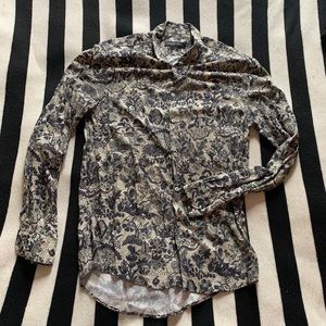Zara Unique Patterned Button-Down